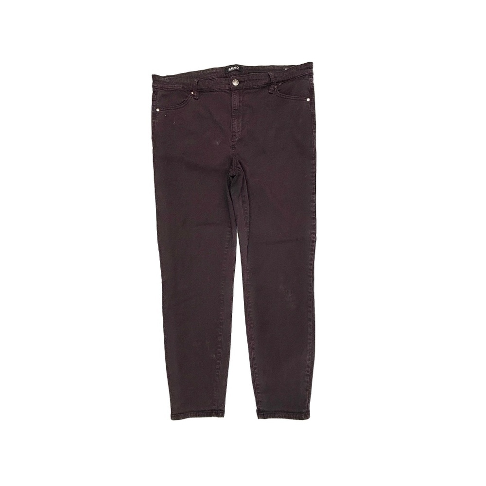 Buffalo David‎ Button Hanna high Rise Skinny Women's size 14 Purple Denim Jeans